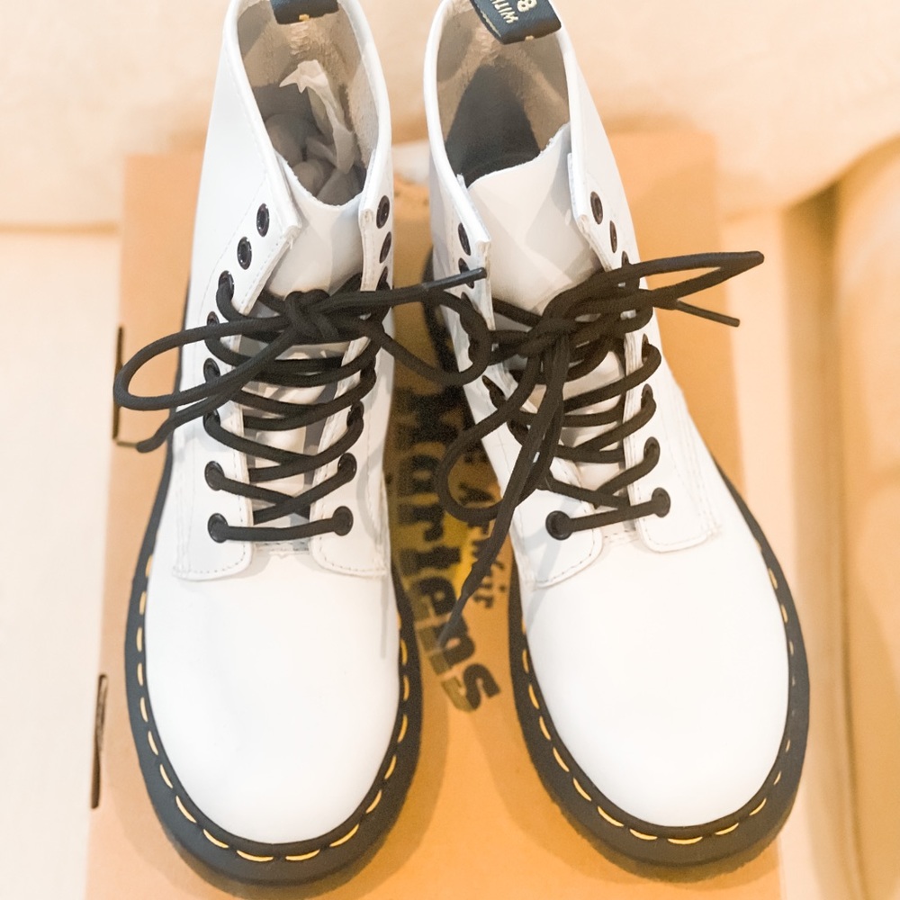 Dr. Marten White Boots